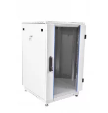 Шкаф телекоммуникационный напольный 27U (600 × 800) дверь стекло