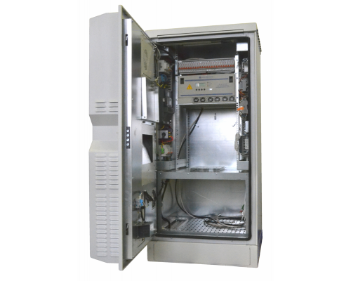 Климатический антивандальный шкаф ШКВ-165 напольный с отдельным отсеком для АКБ