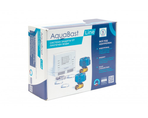 Комплект защиты от протечек воды AquaBast Line Коттедж 1”