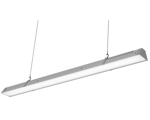 Светодиодный светильник LE-0450 Ритейл (подвесной) 55 Вт линейного типа проходной с опаловым рассеивателем