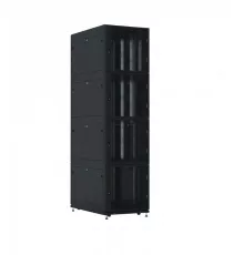 Шкаф серверный ПРОФ напольный колокейшн 44U (600 × 1200) 4 секции, дверь перф. 2 шт., черный,в сборе